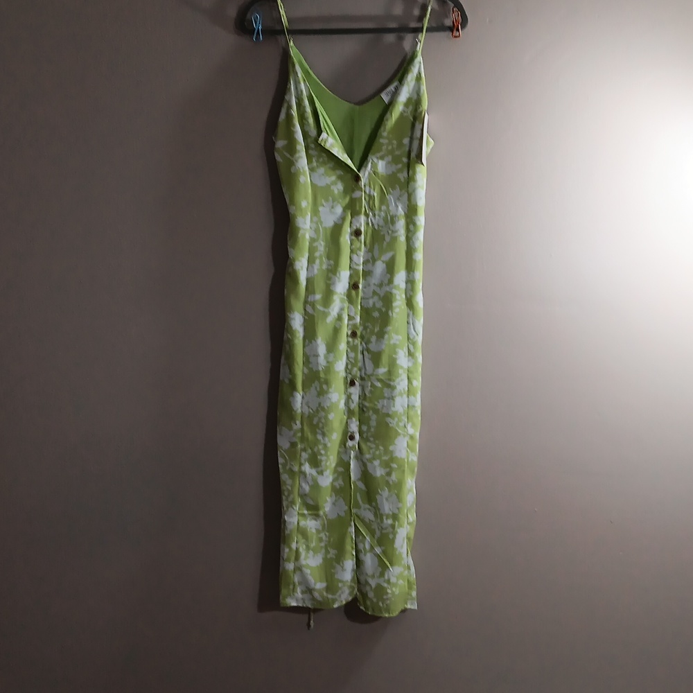 Green Floral Maxi Dress